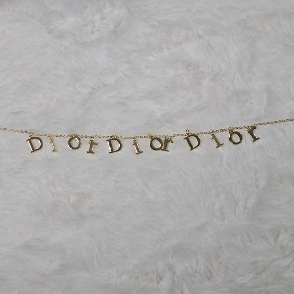 🔥🔥 Dior Gold Letter Necklace SOLD OUT RARE! 🔥 - Picture 8 of 8